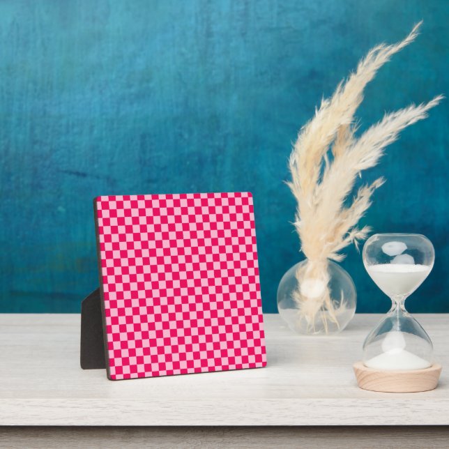 Plaque Photo Pink Combination Classic Checkerboard par STaylor (Insitu)
