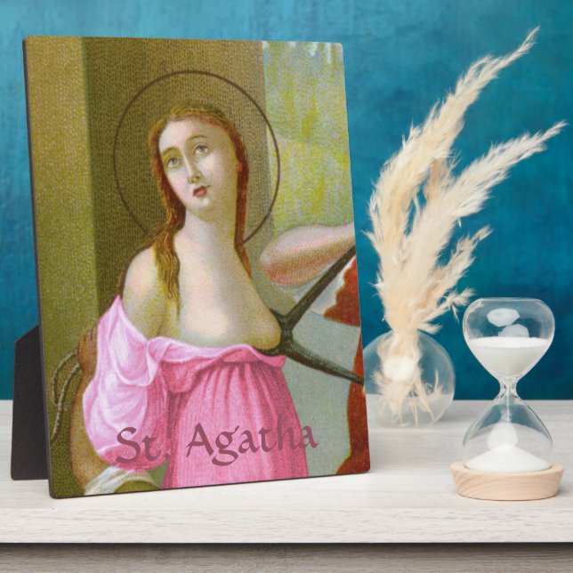 Plaque Photo Pink St. Agatha (M 003) 8"x10" (Côté)