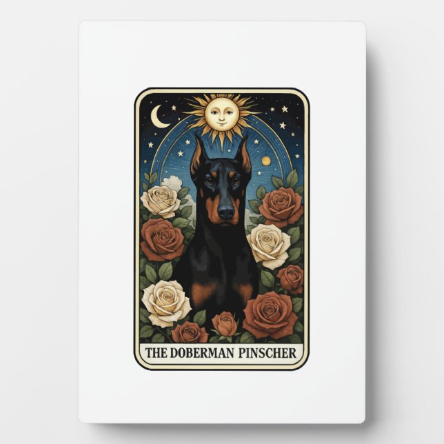 Plaque Photo Pinscher Dobermann (Devant)
