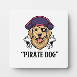 Plaque Photo Pirate Dog Modèle de T-shirt Gravure Vintage_1