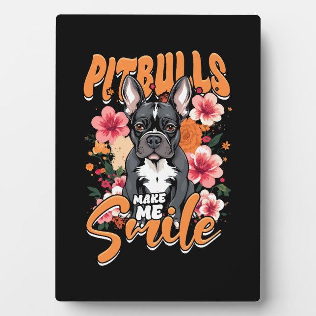 Plaque Photo Pitbull Pitbull (Devant)