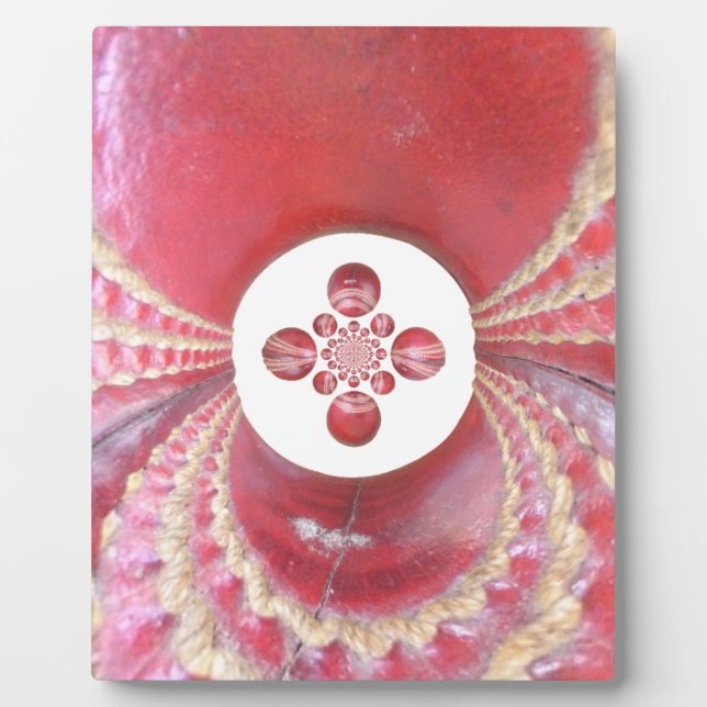 Plaque Photo Pitch Kaleidoscope : Le Cricket Balls The Game's H (Devant)