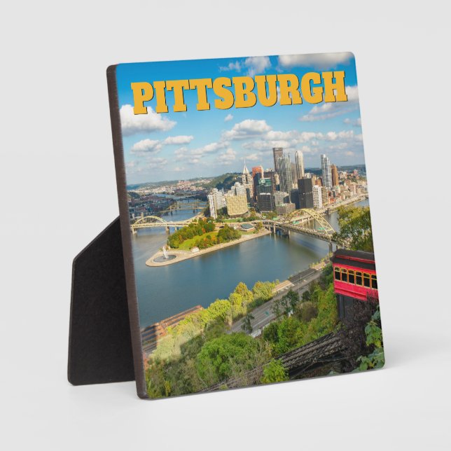 Plaque Photo Pittsburgh Pennsylvanie  (Recto)