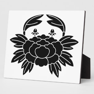Plaque Photo Pivoine en forme de crabe