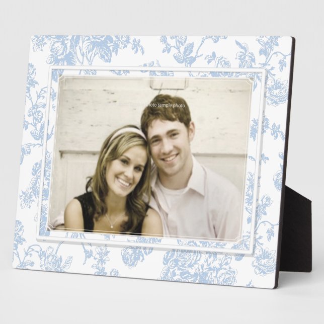 Plaque Photo PixDezines toile/rose/bleu/do-it-yourself couleur  (Côté)