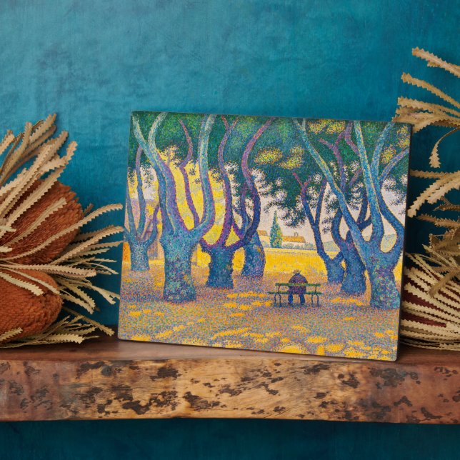 Plaque Photo Place des Lices, St Tropez | Paul Signac | (Côté)