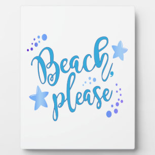 Plaque Photo Plage