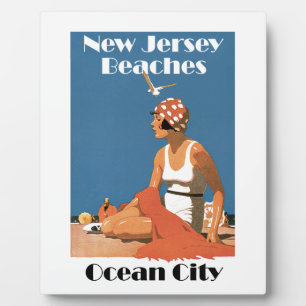 Plaque Photo Plages du New Jersey ~ Ocean City