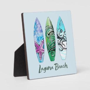 Plaque Photo Planches de surf de Laguna Beach Californie