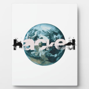 Plaque Photo planète Terre piratée