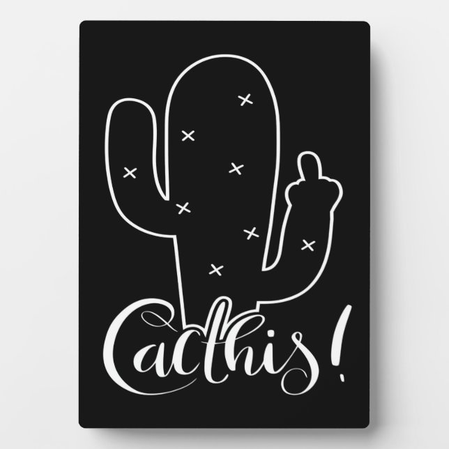 Plaque Photo Plante Cactus (Devant)