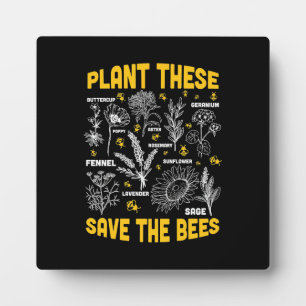 Plaque Photo Plantes Qui Sauvent Les Abeilles