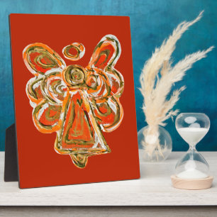 Plaque Photo Plaque-cadeau de Peinture d'Ange Orange du Guardia