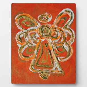 Plaque Photo Plaque-cadeau de Peinture d'Ange Orange du Guardia
