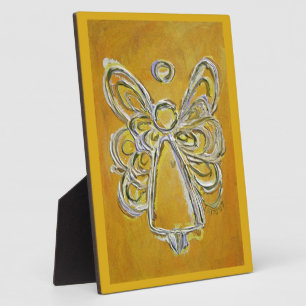 Plaque Photo Plaque-cadeau Guardian Yellow Angel Peinture Art