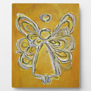 Plaque Photo Plaque-cadeau Guardian Yellow Angel Peinture Art