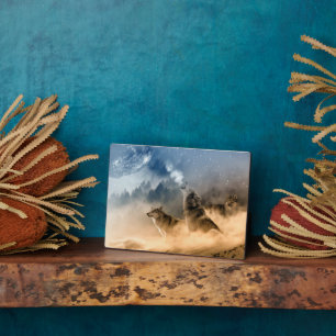 Plaque Photo Plaque-Wolves Art Décor
