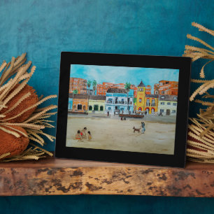 Plaque Photo Playa de la Malvarrosa Peinture par Alfred Fox