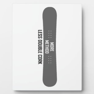 Plaque Photo Plus de méthode Moins de double liège