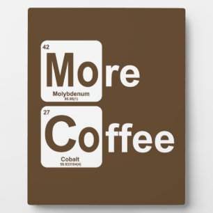 Plaque Photo Plus de tableau périodique du café