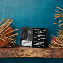 Plaque Photo Poème chrétien Photo de papa Mémorial Funérailles