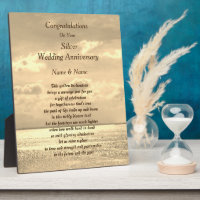 Poème d'anniversaire du Mariage d'argent personnal