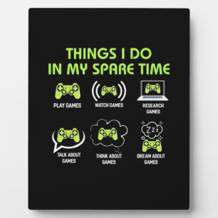Plaque Photo Poison gamer   Things Gamer Do In My Spare Time
