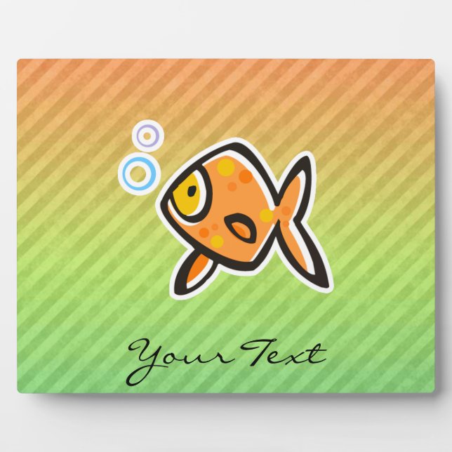 Plaque Photo Poisson d'or (Devant)