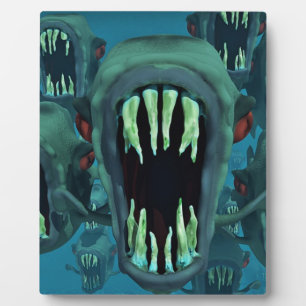 Plaque Photo Poisson Piranhas Personnaliser Anniversaires