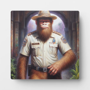 Plaque Photo Policier Bigfoot