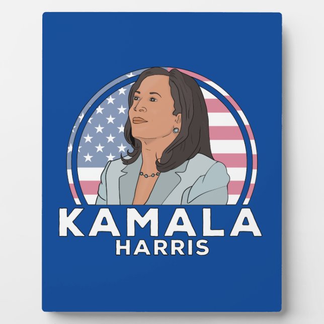 Plaque Photo Politique Kamala Harris (Devant)