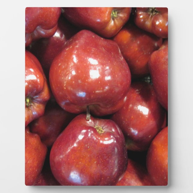 Plaque Photo Pommes rouges foncées (Devant)