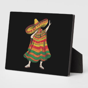 Plaque Photo Poncho Mexicain Dabbing Cinco De Mayo Fête Party