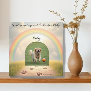 Plaque Photo Pont Arc-en-ciel - Animal de compagnie personnalis