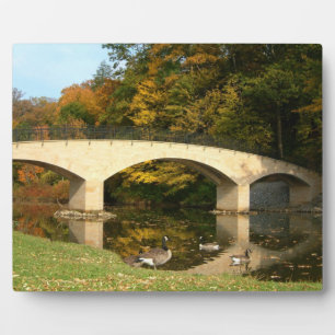 Plaque Photo Pont arc-en-ciel en automne au Grove City College