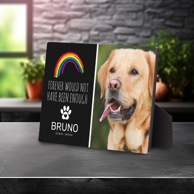 Plaque Photo Pont arc-en-ciel | Souvenir de mémorial d'animal d (Créateur téléchargé)