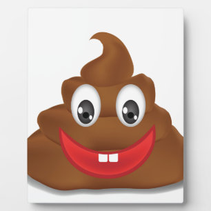 Plaque Photo poo emojis