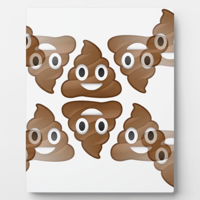 Plaque Photo poop emojis (Devant)