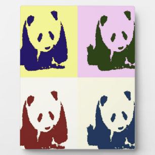 Plaque Photo Pop Art Baby Pandas