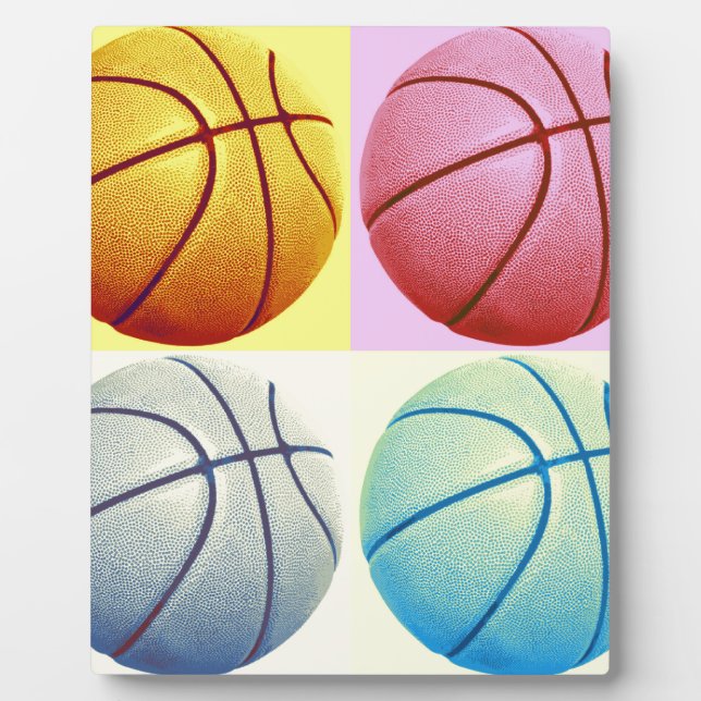 Plaque Photo Pop Art Basket (Devant)