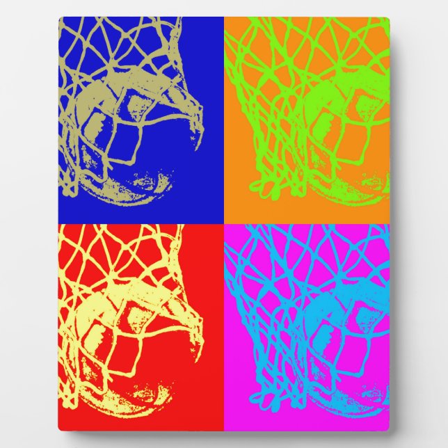 Plaque Photo Pop Art Basket (Devant)