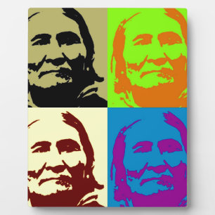 Plaque Photo Pop Art Freedom Fighter Geronimo