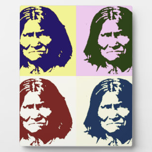 Plaque Photo Pop Art Geronimo