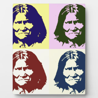 Plaque Photo Pop Art Geronimo