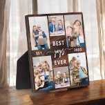 Plaque Photo Pops Bois Grand-père Petits-enfants Photo Collage<br><div class="desc">Capturez l'amour entre Pops et ses petits-enfants avec notre Plaque Collage Photo Grand-Père. Cette plaque personnalisée présente un collage photo plein de charme, qui présente de magnifiques moments de chère partagés entre Poppy et ses petits-enfants bien-aimés. Autour des photos est le titre attachant "Pops", ajoutant une touche spéciale au design....</div>