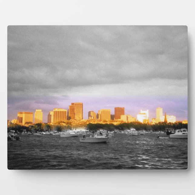 Plaque Photo Port de Boston (Devant)