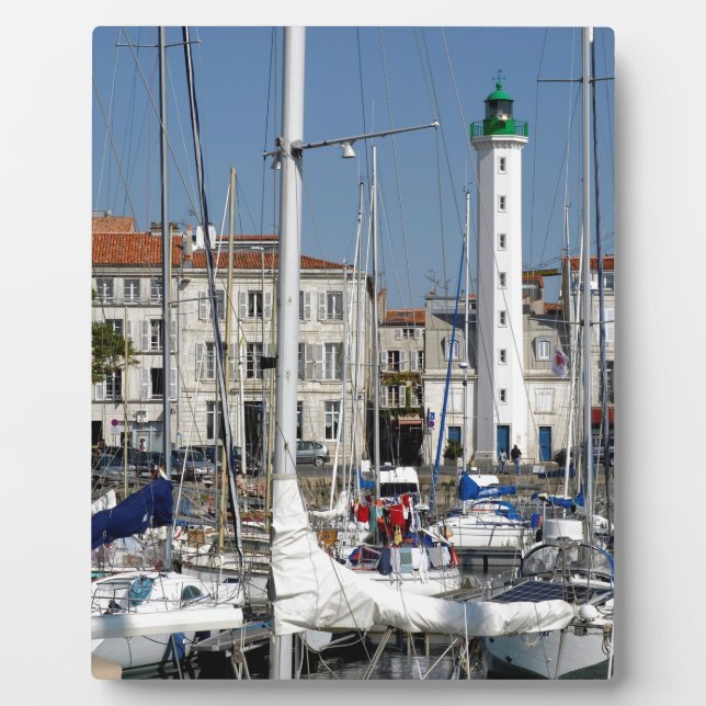 Plaque Photo Port de La Rochelle en France (Devant)