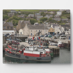 Plaque Photo port de Stromness sur le front de mer de l'Atlanti