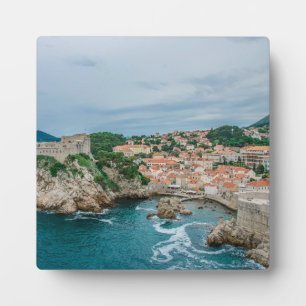 Plaque Photo Port et centre-ville de Dubrovnik