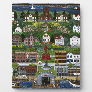 Plaque Photo Port historique Townsend, Washington